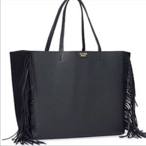 Victoria’s Secret fringe black tote